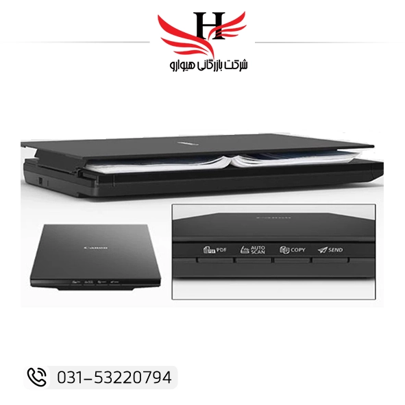 اسکنر کانن مدل CanoScan LiDE 300 | Canon CanoScan LiDE 300 اسکنر تخت A4 با رزولوشن 2400dpi مناسب مصارف خانگی و اداری، فروش عمده و نمایندگی هیوارو